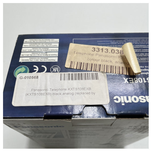 Τηλέφωνο Panasonic μαύρο - KXTS108EXB