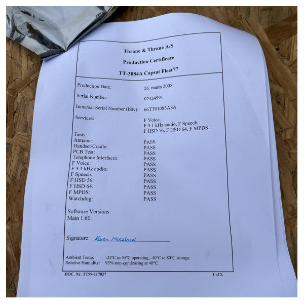 Система супутникового зв'язку Sailor Fleet 77 - TT-3038C