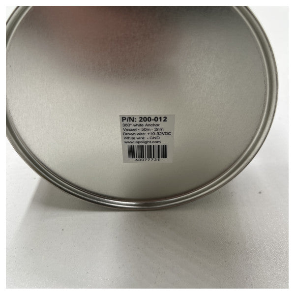 Анкерний світильник Lopolight 360° білий | верхнє світло 12/24V - 200-012