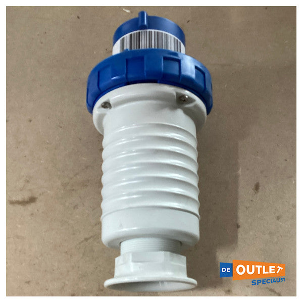 Ficha de ligação à terra macho Gewiss 2P+E 63A 230V 6H - GW61048