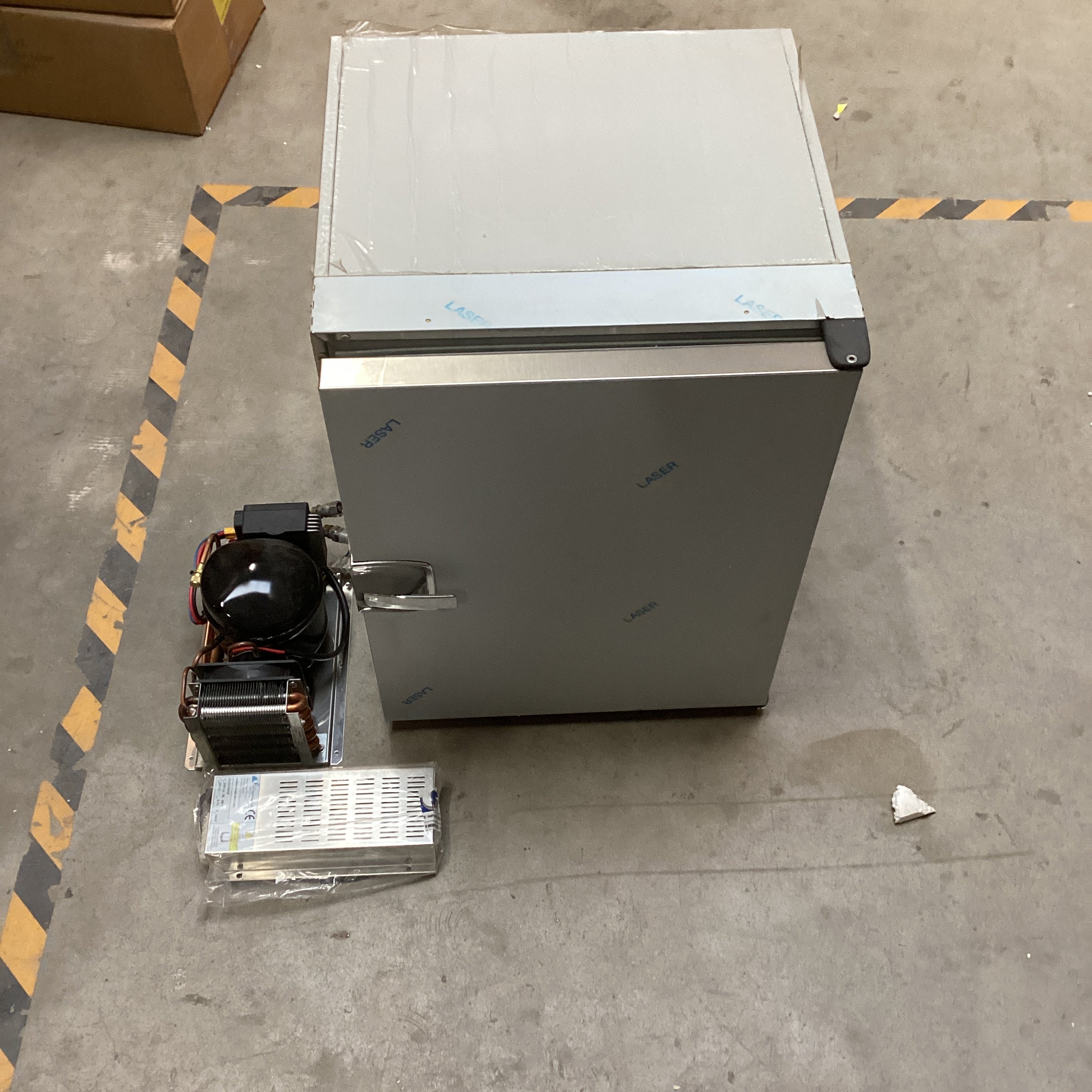 Frigonautics FR80AC 80L stainless steel compressor fridge including freezer