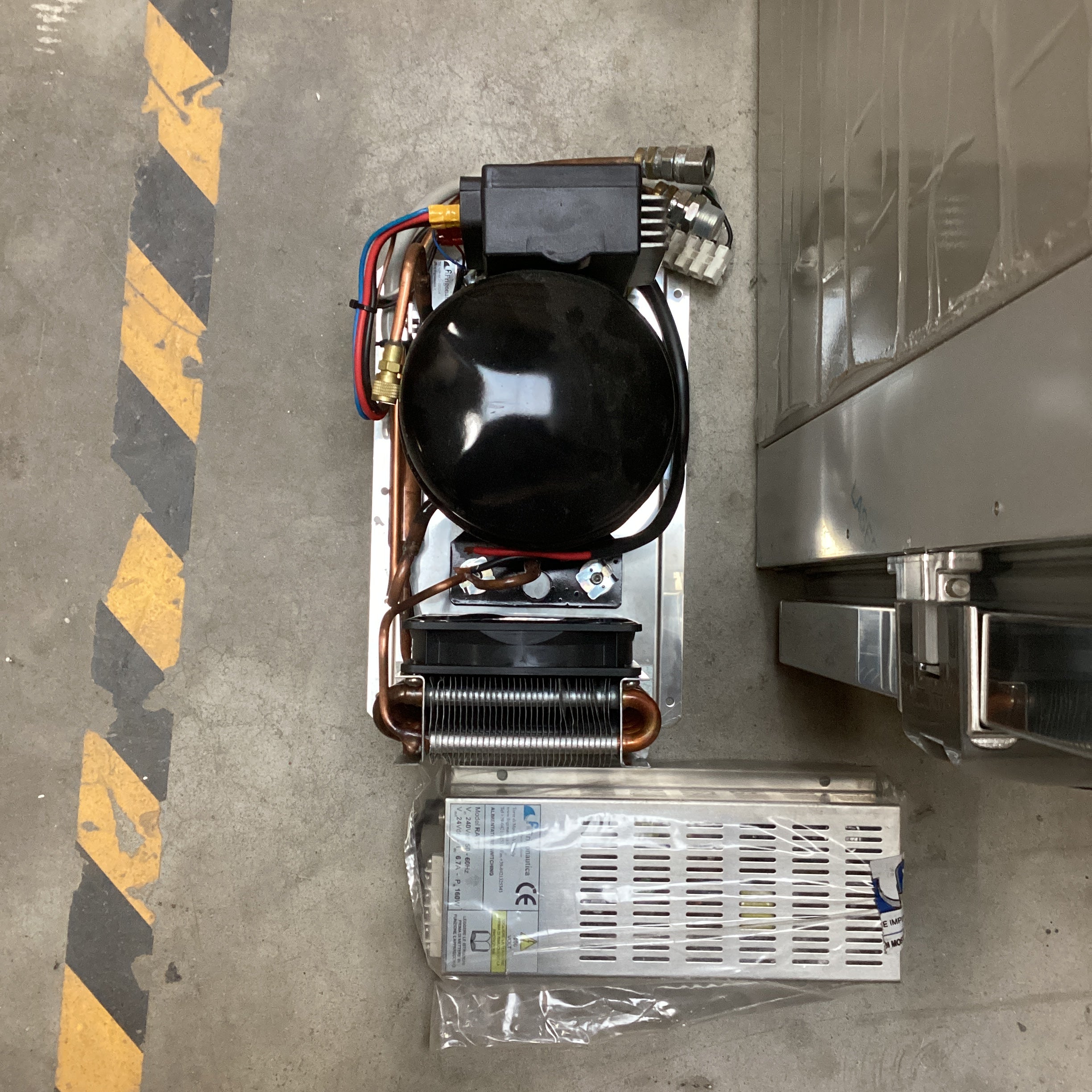 Frigonautics FR80AC 80L stainless steel compressor fridge including freezer