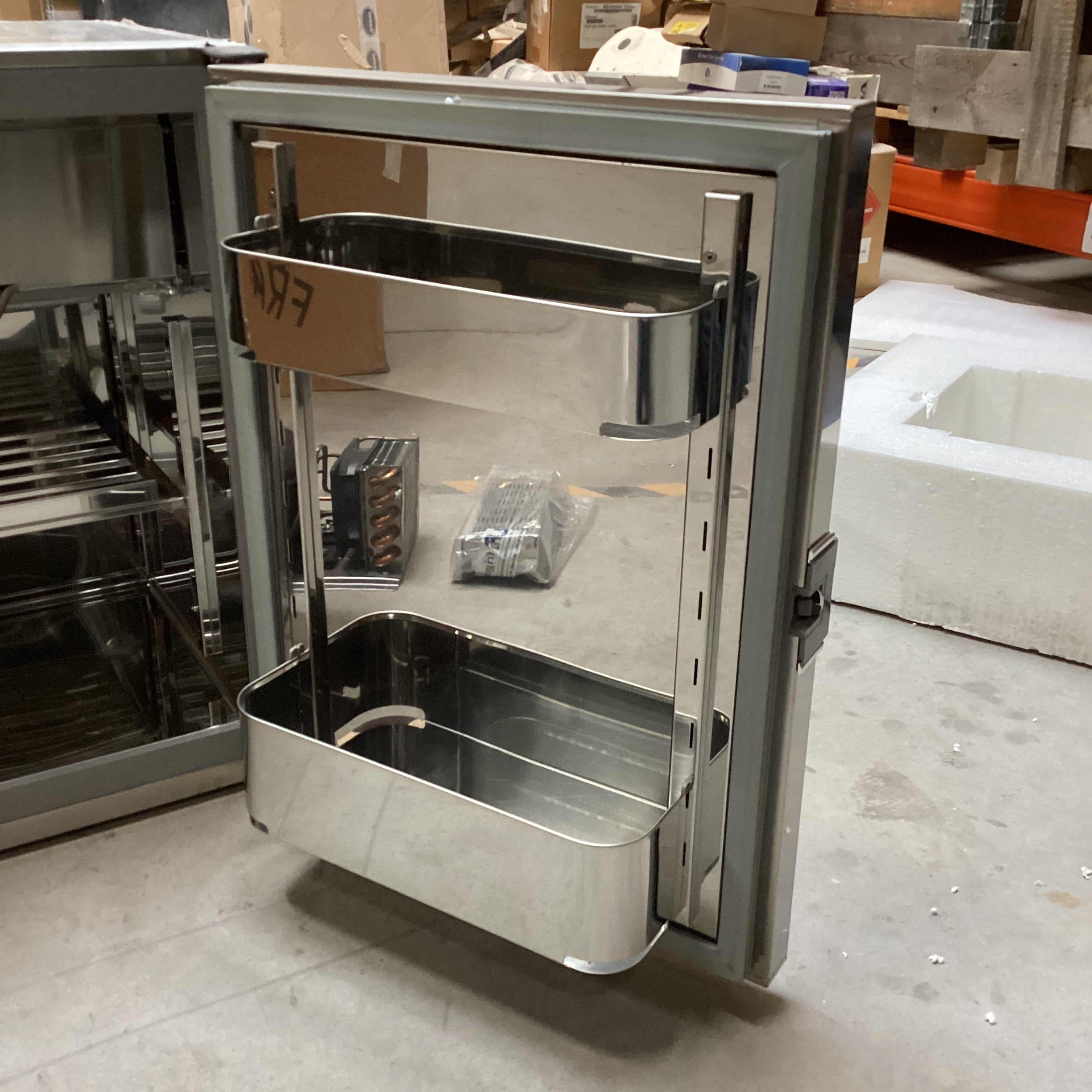 Frigonautics FR80AC 80L stainless steel compressor fridge including freezer