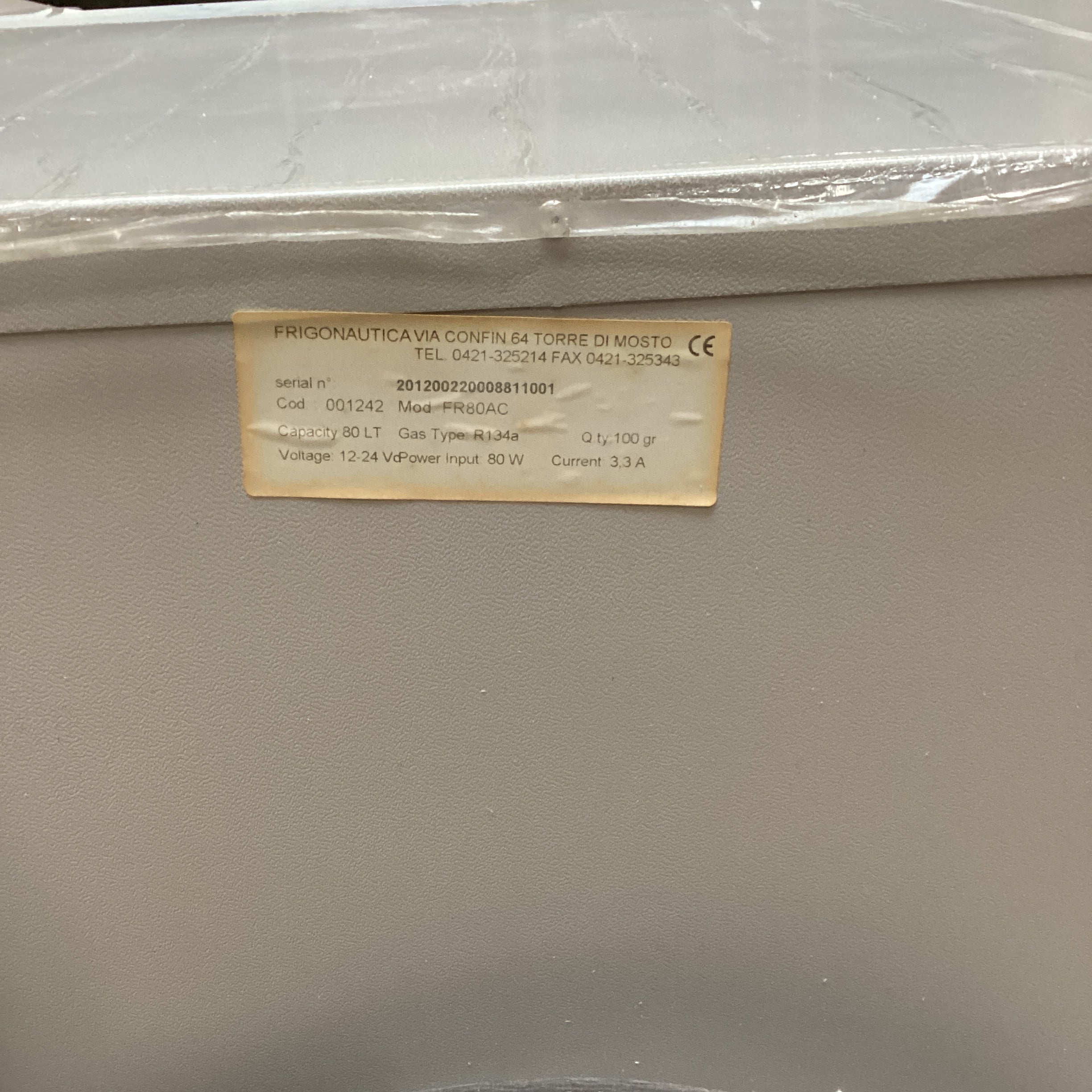 Frigonautics FR80AC 80L stainless steel compressor fridge including freezer