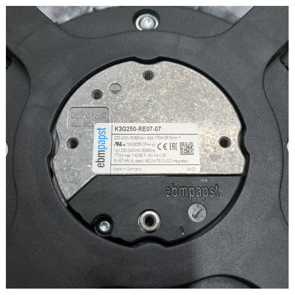 EBM Papst エンジンルームファン 230V - K3G250RE0707