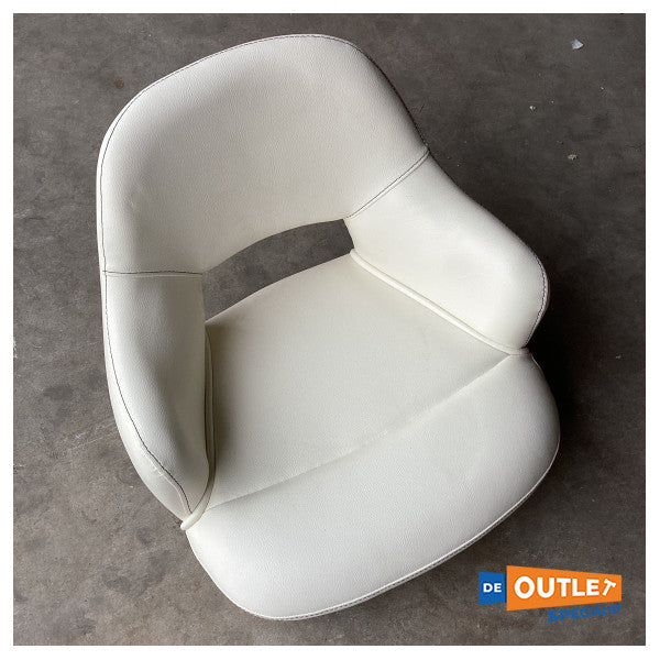 Sessa international lederen kuipstoel wit - LKW-S