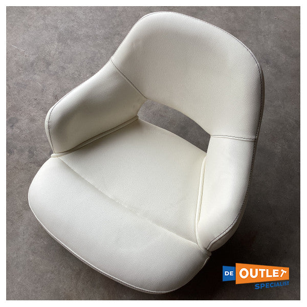 Sessa international lederen kuipstoel wit - LKW-S