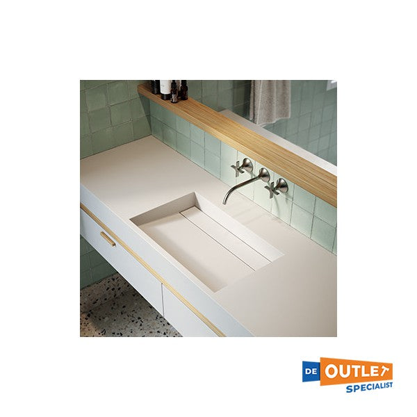 Dutch Design Madrid designer wasbak wit - 500 x 300 x 109 mm