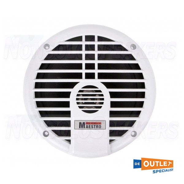 Немски двупосочен водоустойчив високоговорител Maestro, бял 130W