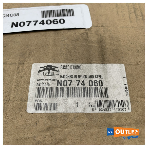 Trem plastdæksluge hvid 500 x 500 mm - N0774060