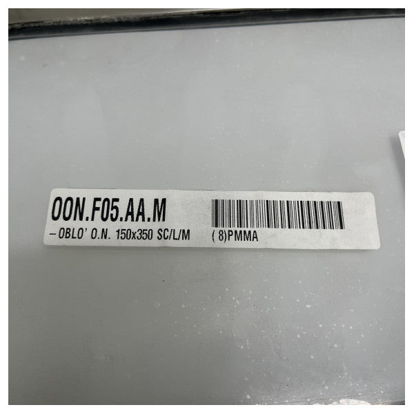 SCM ステンレススチール 楕円形舷窓 355 x 155 mm - OON.F05.AA.M