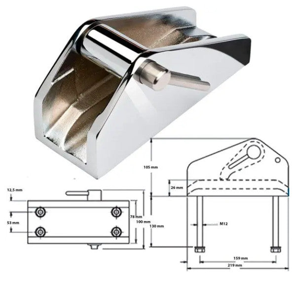 Vetus Maxwell 13 mm čep od nehrđajućeg čelika - P104374