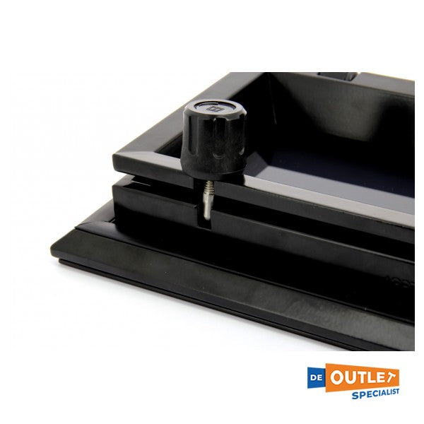 Vetus porthole 156 x 303 mm musta avattava - PL711