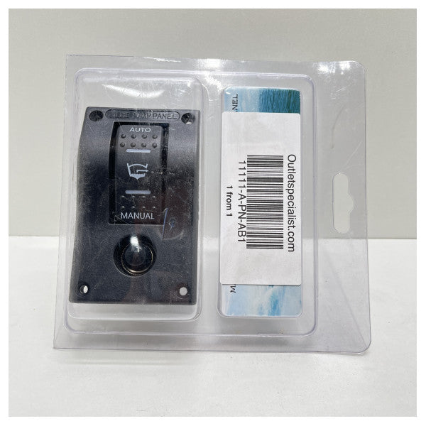 Allpa PN-DCS2 pannello interruttore universale per pompe di sentina nero