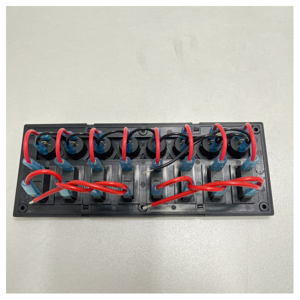 AllPA 8 darbiet Electric Switch Panel Black 12v