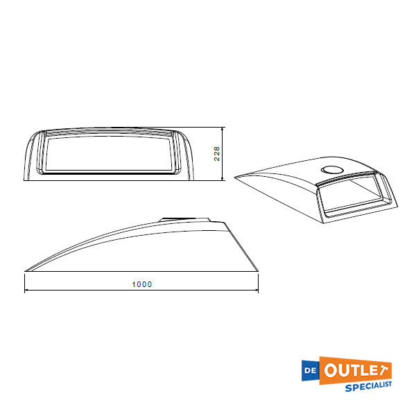 Sealine S330V glassfiber dashbord original - PPG3331