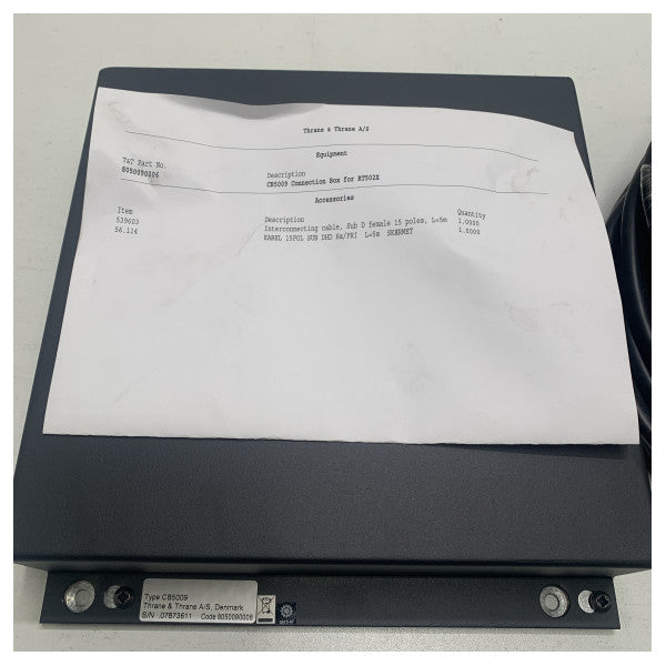 Caixa de ligação de rádio VHF Cobham Sailor RT5022 - CB5009