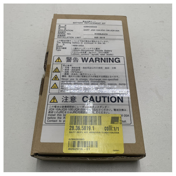 Zestaw zamienników akumulatorów JRC SART JQX-10A/20A - 6ZBKD00005