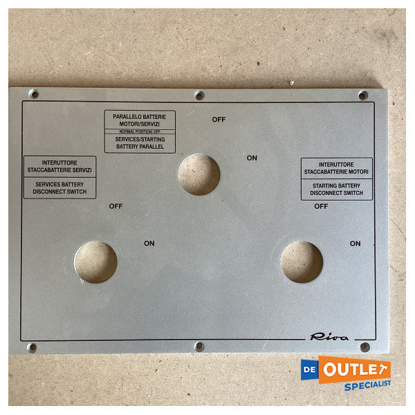 RIVA Switch Switch Panel Plate Silver