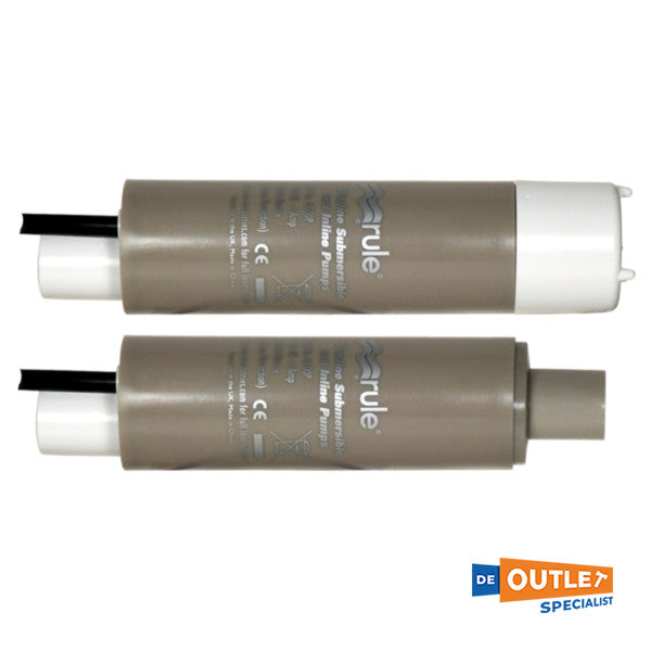 Занурювальний насос Rule Slimline In-Line універсальний 1920 л/год 24 В - IL500P