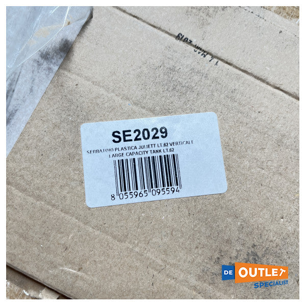 Jista 'fjuwil | Tank tal-gażolina 62L abjad 66 x 30 x 41cm - SE2029