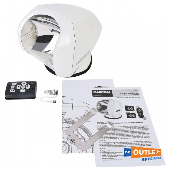 Marinco Precision 12V 100W elektrisk strålkastare vit - SPL-12W
