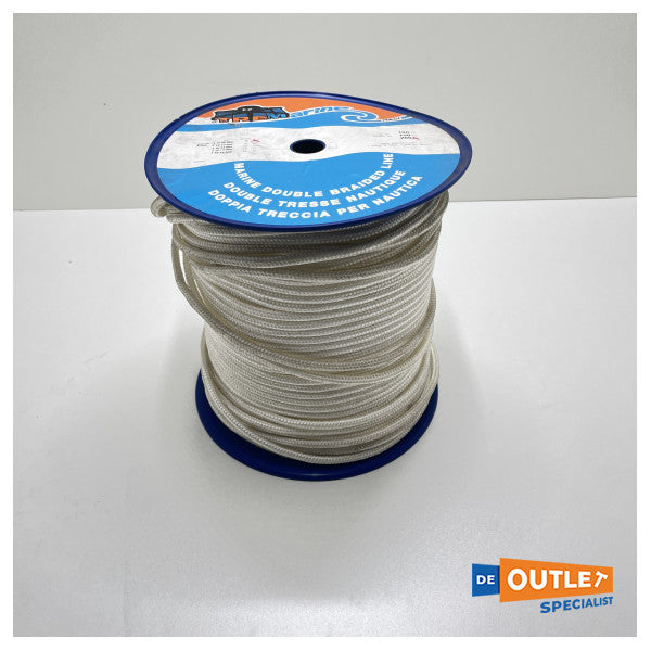 Roll Trem T10 08 000 8 mm Polyester Dual Braided Line White - 200 meter