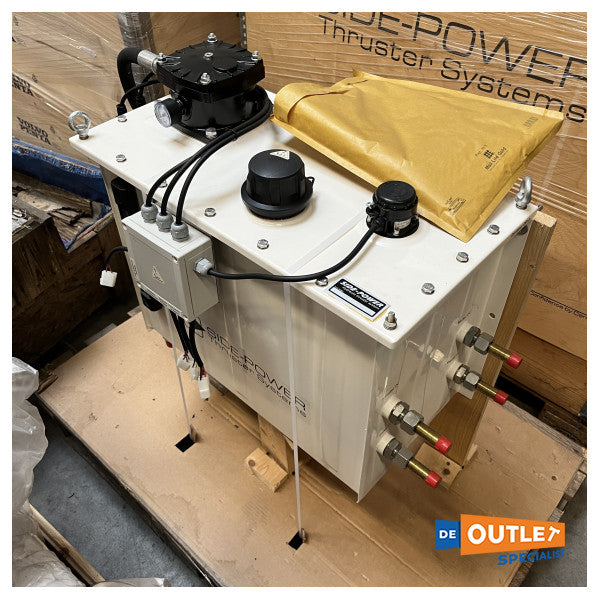 Sleipner TB60 60L zbiornik oleju hydraulicznego przegroda 24V