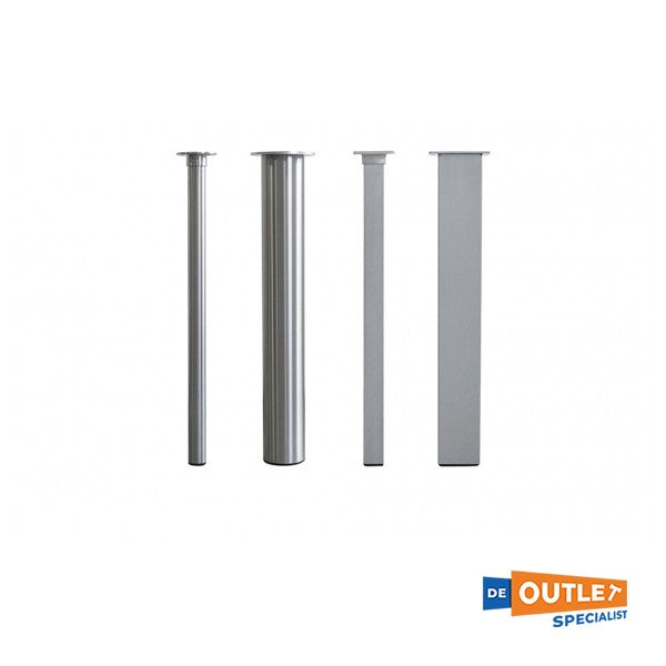 Pé de mesa fixo em aço inoxidável com altura de 70 cm - TBE0265