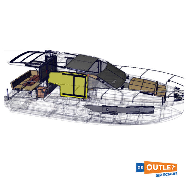 Lewmar Sealine C335V Steuerbord-Fenster mit Pop/Slide-Tür - TBF3279