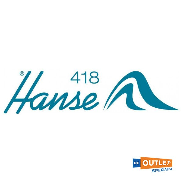 Hanse 418 romp sticker met logo 110 mm RAL5014 - TBZ3630