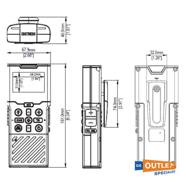 B&G H60 bežična slušalica za V60 VHF - 000-14476-001