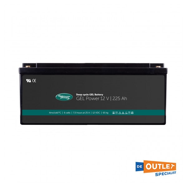 Гелевий акумулятор Whisper Power 12 В / 255 А-год, що не потребує обслуговування