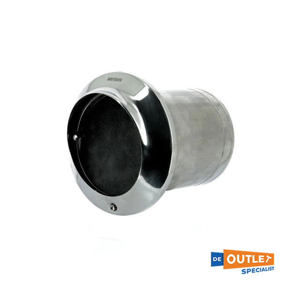 Транцева витяжка Vetus TRC125SV з нержавіючої сталі з заслінкою 127 мм