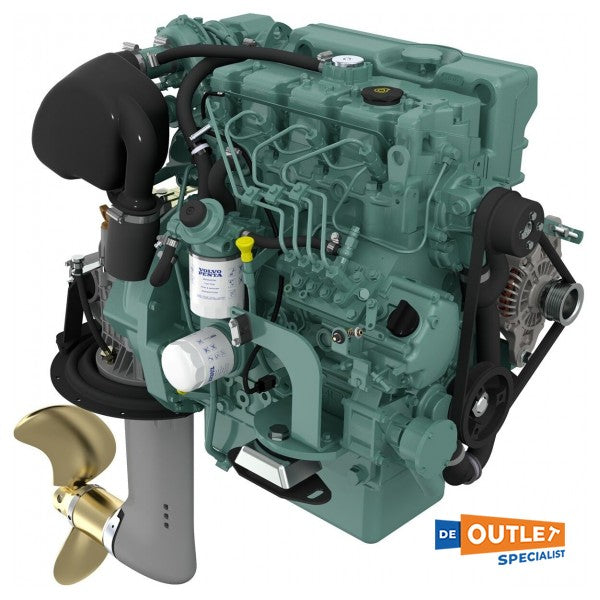 Volvo Penta D2-50M 50HP с плавно задвижване SD130S