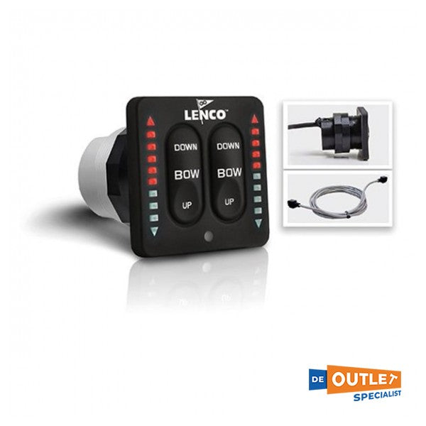 Lenco flybridge trimtab ohjain / näyttöpaneeli 12/24V - 11841-005 - 11841-005