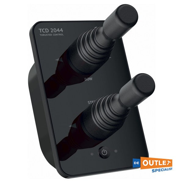 Czarny panel sterowania dziobowym sterem strumieniowym Quick TCD2044 do BTQ