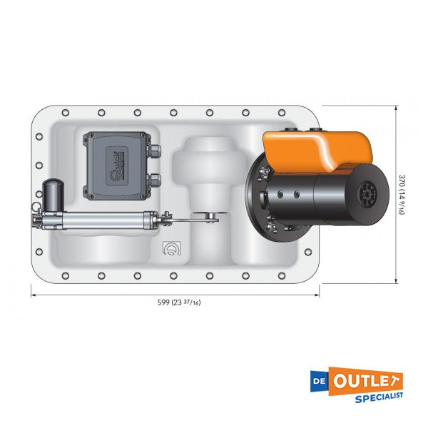 Chowany ster strumieniowy Quick BTR 185 85 KGF 12V