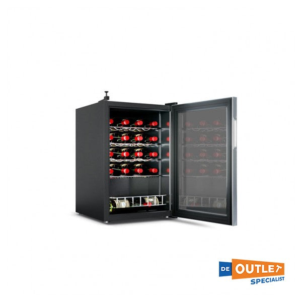 Vitrifrigo DCW62 1-zone 18 flessen wijnklimaatkast zilver 12/24V / 230V
