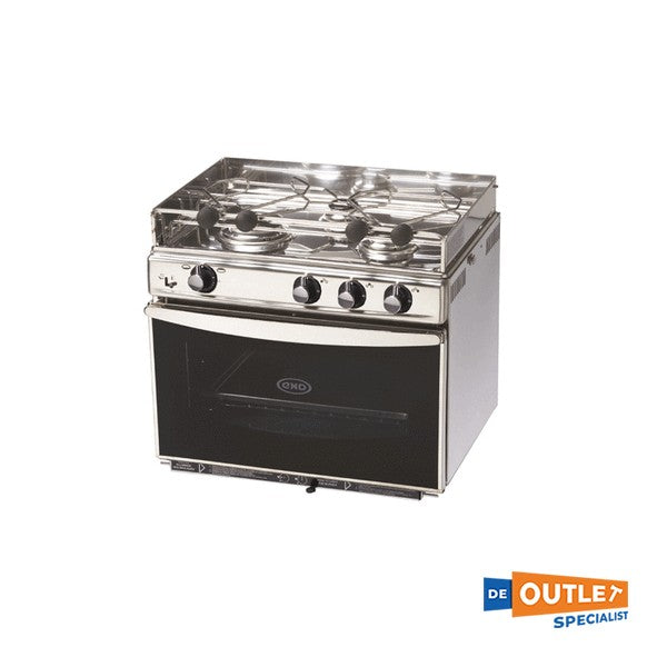 Eno Open Sea 3-burner gas cooker with stainless steel oven
