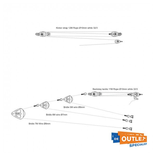 Selden Hanse 575 podesivi naslon od nehrđajućeg čelika - TTA0936