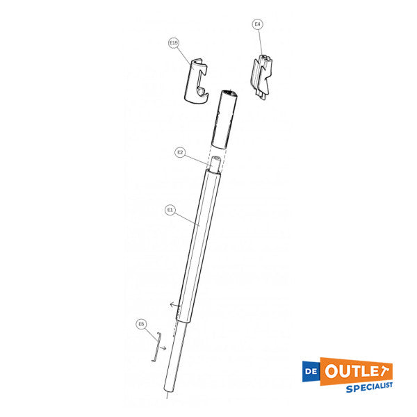 Selden Type 200 Furx aluminijski profil 2400 mm-539-565-06