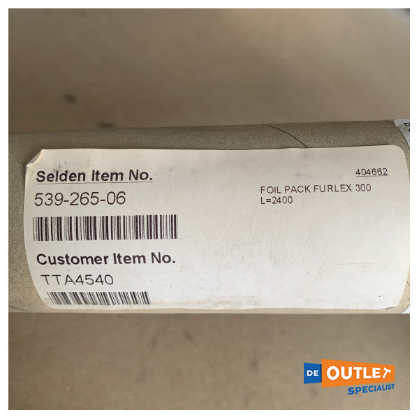 Selden Type 300 Furlex Profile Aluminum 2400 mm-539-265-06