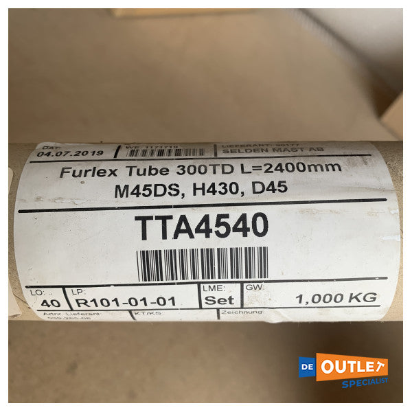 Профіль Selden тип 300 furlex алюмінієвий 2400 мм - 539-265-06