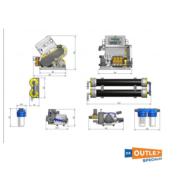 HP UC35 RP Tronic 45L/h su yapıcı 230V otomatik