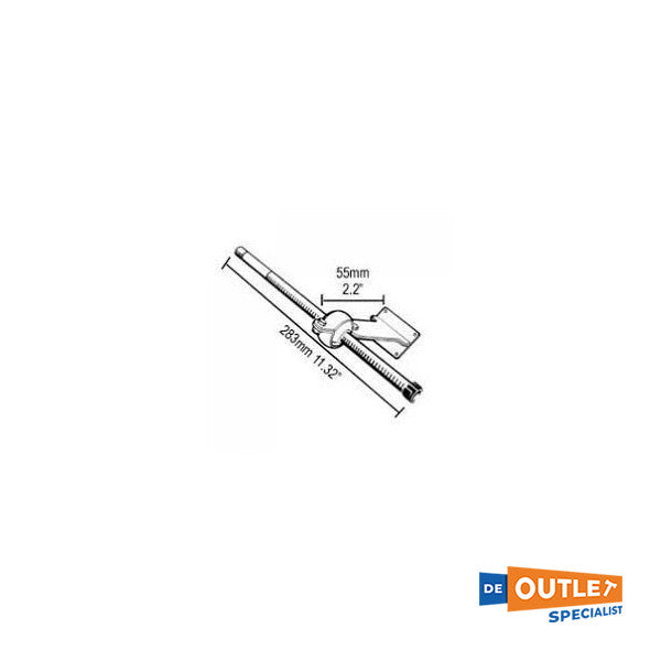 Σετ συνδέσεων από ανοξείδωτο χάλυβα Ultraflex S62SS σταθερό - 41555F