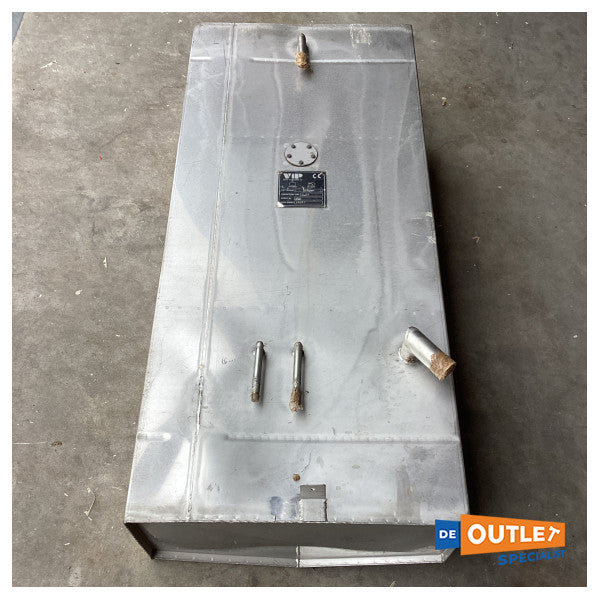VIP 200L rustfritt stål drivstofftank 123 x 54 x 31 cm
