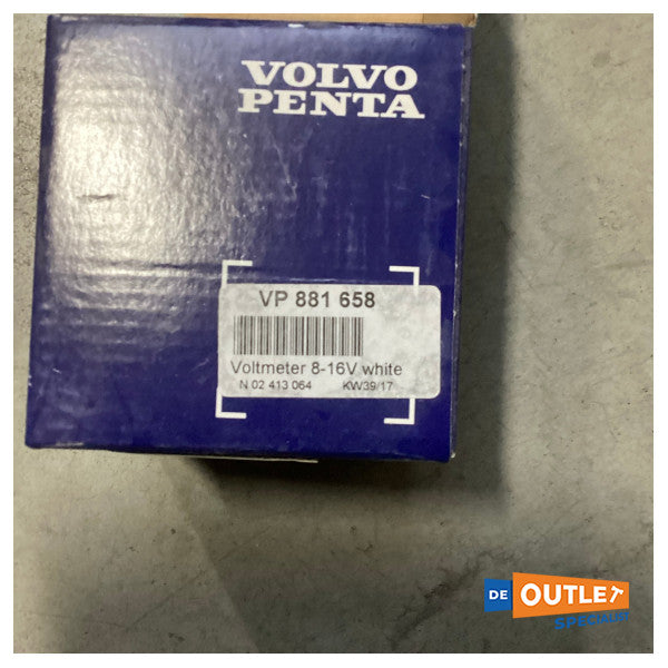 Volvo Penta Voltmeter 8-16V White - 881658