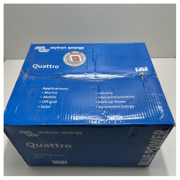 Victron Quattro 24V | 5000W | 120A - 230V battery charger and inverter - Viqua245021010