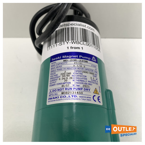 Pompa per acqua di mare per condizionatori Webasto WB350 in plastica 230V - WBCL001105A